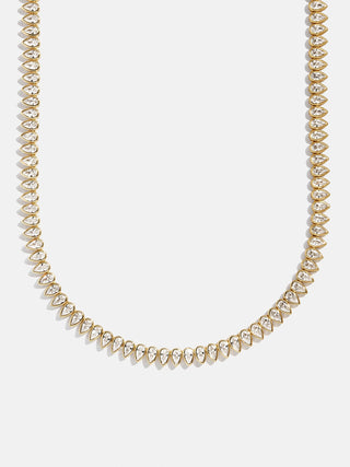 Pear Lab Grown Diamond Tennis Necklace