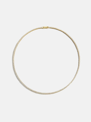 Round Lab Grown Diamond Tennis Necklace