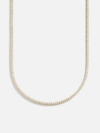 Round Lab Grown Diamond Tennis Necklace