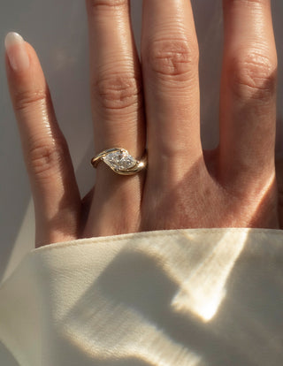 0.50 -1.50 CT Marquise Cut Lab Grown Diamond Solitaire Engagement Ring