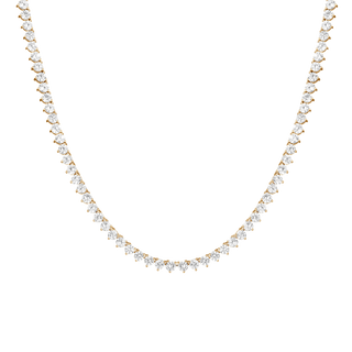 Round Cut Moissanite Diamond Tennis Necklace