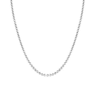 Round Cut Moissanite Diamond Tennis Necklace