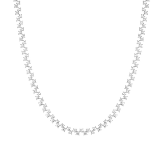 Round Cut Moissanite Diamond Tennis Necklace