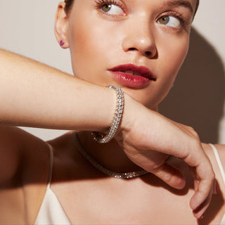 Heart Cut Moissanite Diamond Tennis bracelets