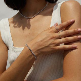 Round Cut Moissanite Diamond Tennis bracelets