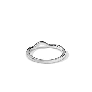 Plain Wave Wedding Band