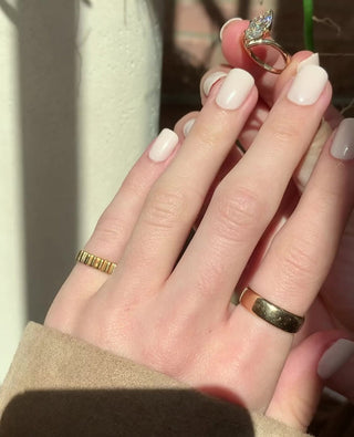 Marquise cut lab grown diamond unique engagement ring in white gold setting