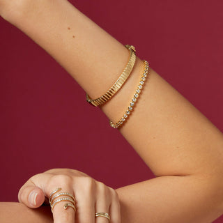 Round Cut Moissanite Diamond Tennis bracelets