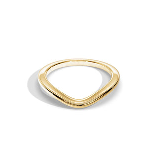 Plain Curved Wedding Band
