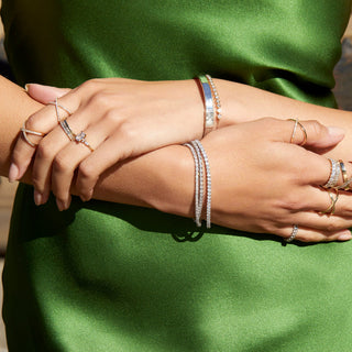 Round Cut Moissanite Diamond Tennis bracelets