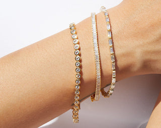 Round Cut Moissanite Diamond Tennis bracelets