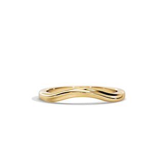 Plain Curved Wedding Band