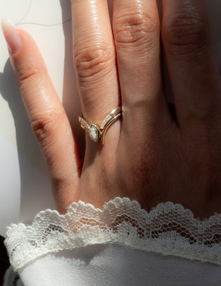 0.20 TCW Round Lab Grown Diamond Open Pave Wedding Band