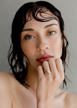 1.25 - 3.0 CT Marquise Shaped Lab Grown Diamond Soliatire Style Engagement Ring