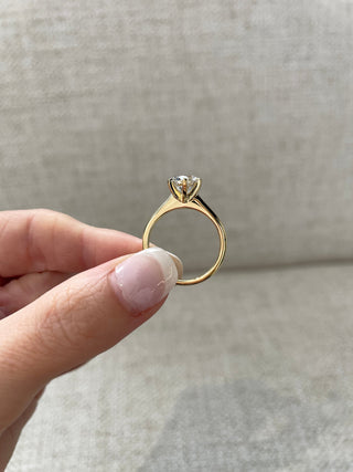 1.57 CT Round Cut Lab Grown Solitaire Engagement Ring