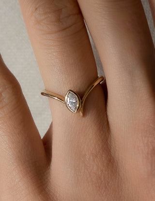 0.50 -1.50 CT Marquise Cut Lab Grown Diamond Solitaire Unique Engagement Ring