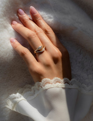 0.20 TCW Round Lab Grown Diamond Wave Pave Band