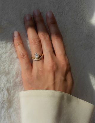 1.0 -2.0 CT Oval Cut Lab Grown Diamond Solitaire Engagement Ring