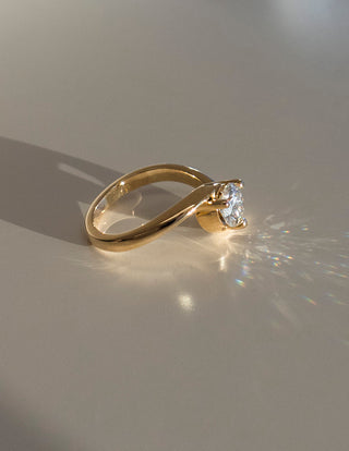 1.0 -1.50 CT Round Cut Lab Grown Diamond Solitaire Engagement Ring