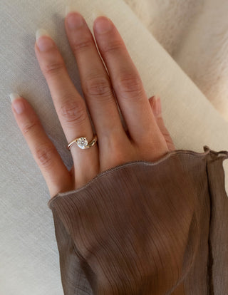 1.0 -1.50 CT Round Cut Lab Grown Diamond Solitaire Engagement Ring