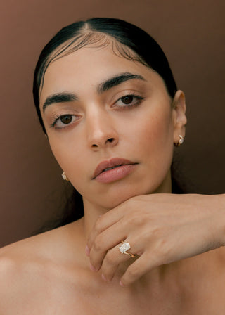 1.5 - 3.5 CT Elongated Cushion Shaped Lab Grown Diamond Soliatire Style Engagement Ring