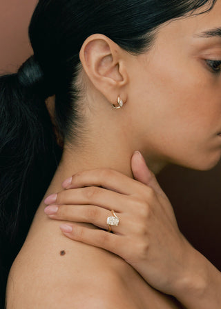 1.5 - 3.5 CT Elongated Cushion Shaped Lab Grown Diamond Soliatire Style Engagement Ring