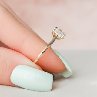 2.50 CT Oval Cut Hidden Halo Moissanite Engagement Ring-custom listing