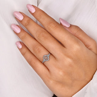 0.45 TCW Round Side Libra zodiac Ring