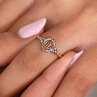 0.45 TCW Round Side Scorpio zodiac Ring