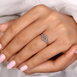 0.45 TCW Round Side Sagittarius zodiac Ring