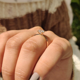 1.0 - 2.0 CT Round Cut Moissanite Engagement Ring