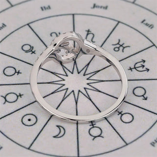 0.45 TCW Round Side Sagittarius zodiac Ring