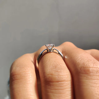 1.0 - 2.0 CT Round Cut Moissanite Engagement Ring