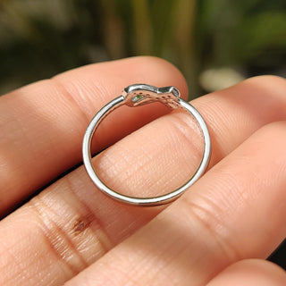 0.6 TWC Round Cut Moissanite Engagement Ring