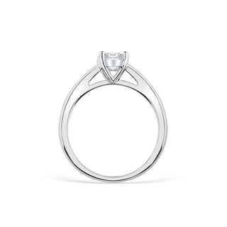 1.33 CT Oval Cut Solitaire Moissanite Engagement Ring