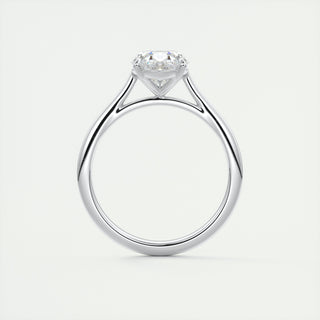 2CT Oval Cut Diamond Moissanite Solitaire Prong Engagement Ring