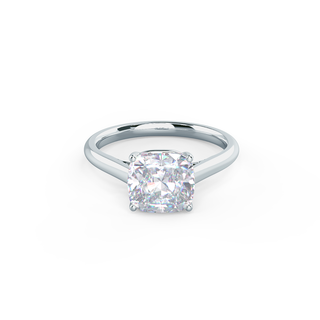 2.25ct Cushion Moissanite Solitaire Engagement Ring