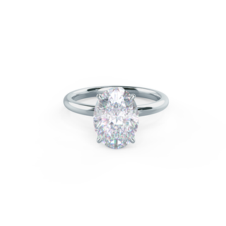 2.0ct Oval Cut Solitaire Diamond 14K Gold Engagement Ring