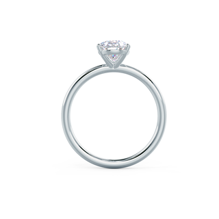 2.0ct Pear Cut Moissanite Diamond Petite Solitare Engagement Ring