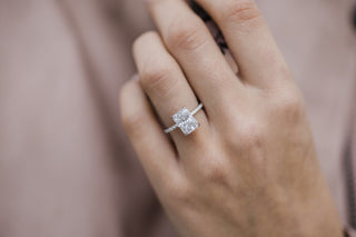 2.70CT Radiant Cut Moissanite Solitaire Engagement Ring