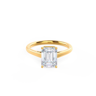 1.75ct Emerald Cut Moissanite Solitaire Engagement Ring