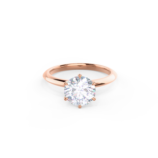 2.50ct Round Moissanite Solitaire Engagement Ring