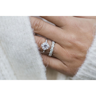 2.50 CT Old Mine Round Solitaire Moissanite Engagement Ring