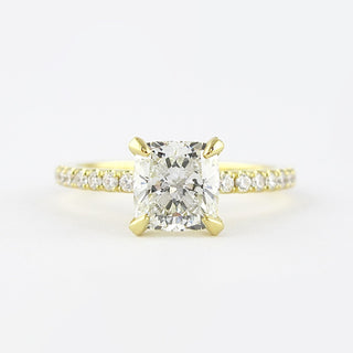 1.20CT Cushion Cut Diamond Prong Setting Moissanite Engagement Ring