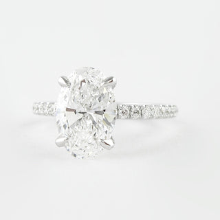 1.33CT Oval Cut Solitaire Moissanite Engagement Ring