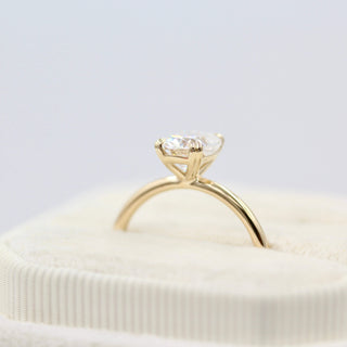 1.22 CT Elongated Cushion Solitaire Moissanite Engagement Ring