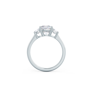 1.50CT Cushion Cut Moissanite Three Stone Style Engagement Ring