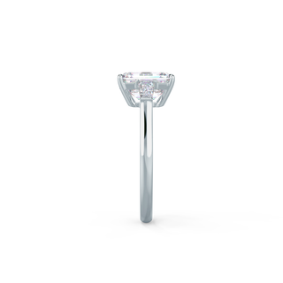 3.0CT Emerald Cut Moissanite Baguette Diamond 3 Stone Engagement Ring