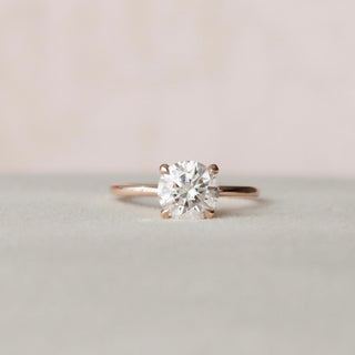 1.50CT Round Cut Solitaire Moissanite Engagement Ring