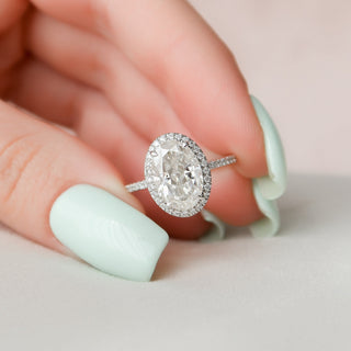2.50CT Oval Cut Moissanite Diamond Engagement Ring